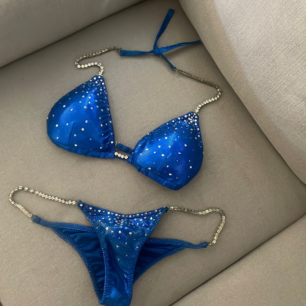Blue Sparkly Bikini